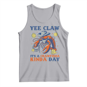 Yee Claw Lobster Tank Top It's a Crawfish Kinda Day Summer Beach Vaction Gift TS14 Athletic Heather Print Your Wear