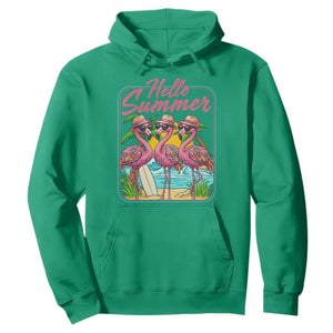 Summer Flamingo Pink Hoodie Tropical Palm Tree Beach Vacation TS14 Irish Green Print Your Wear