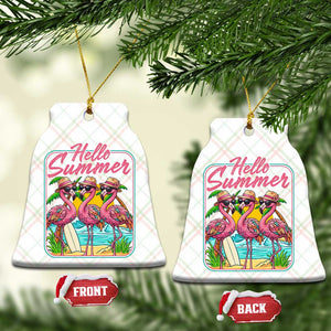Summer Flamingo Pink Ceramic Ornament Tropical Palm Tree Beach Vacation TS14 Print Your Wear