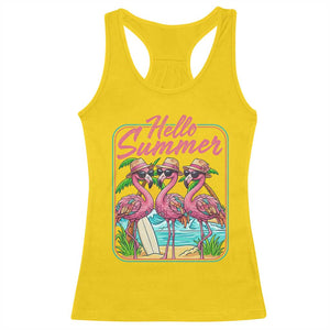 Summer Flamingo Pink Racerback Tank Top Tropical Palm Tree Beach Vacation TS14 Daisy Print Your Wear