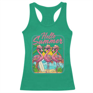 Summer Flamingo Pink Racerback Tank Top Tropical Palm Tree Beach Vacation TS14 Irish Green Print Your Wear