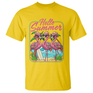 Summer Flamingo Pink T Shirt Tropical Palm Tree Beach Vacation TS14 Daisy Print Your Wear