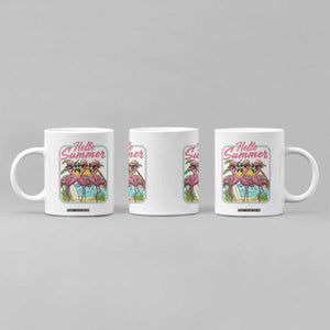 Summer Flamingo Pink Coffee Mug Tropical Palm Tree Beach Vacation TS14 Print Your Wear