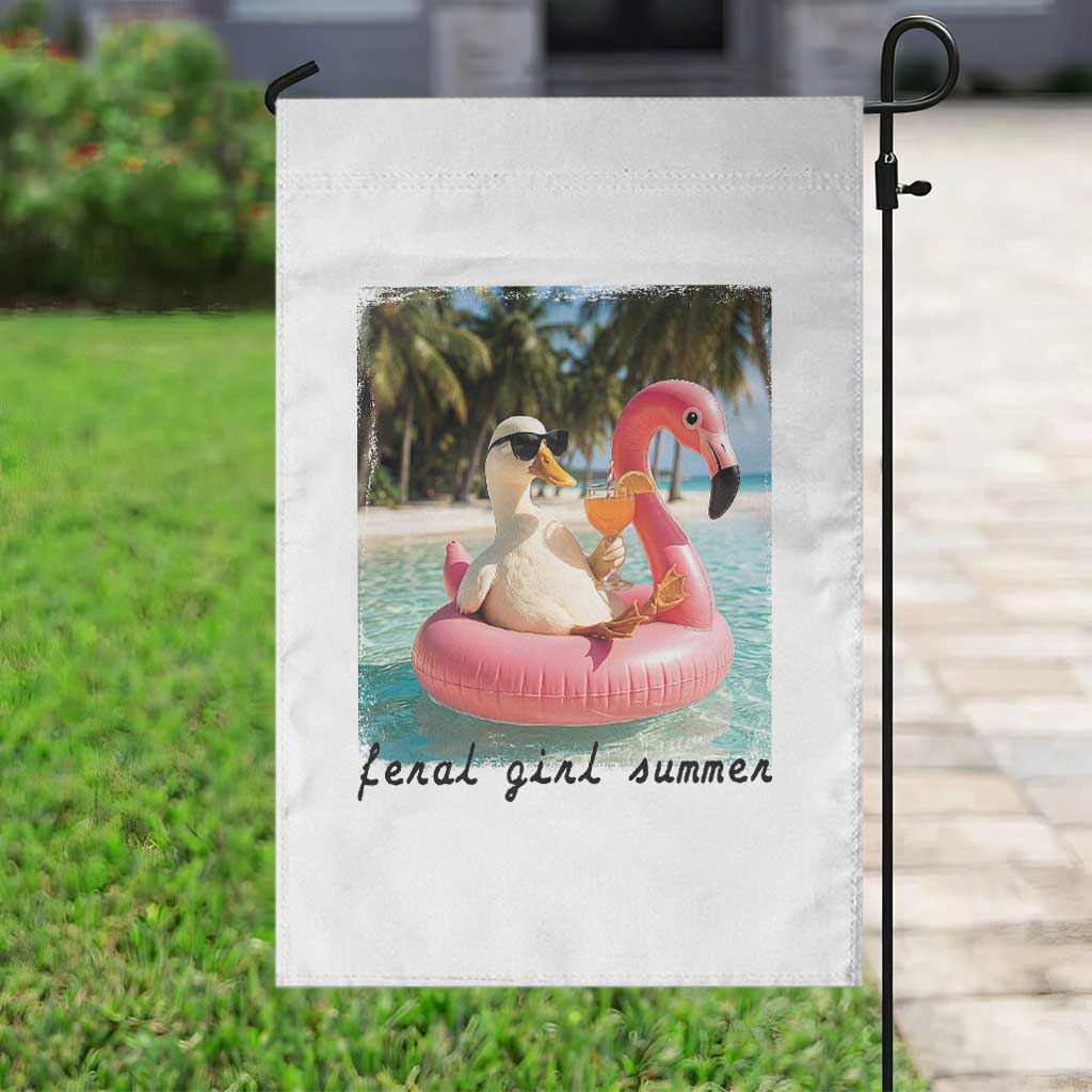 Feral Girl Summer Garden Flag Silly Goose Summer Beach Meme TS14 Print Your Wear