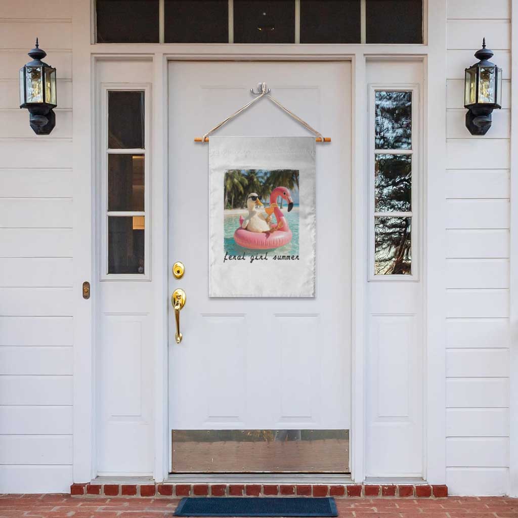 Feral Girl Summer Garden Flag Silly Goose Summer Beach Meme TS14 Print Your Wear