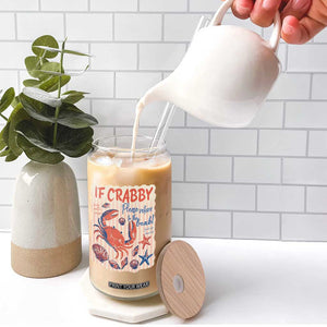 If Crabby Please Return To The Beach Glass Can Funny Crab Summer Vibes TS14 Print Your Wear