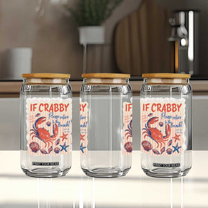 If Crabby Please Return To The Beach Glass Can Funny Crab Summer Vibes TS14 Print Your Wear