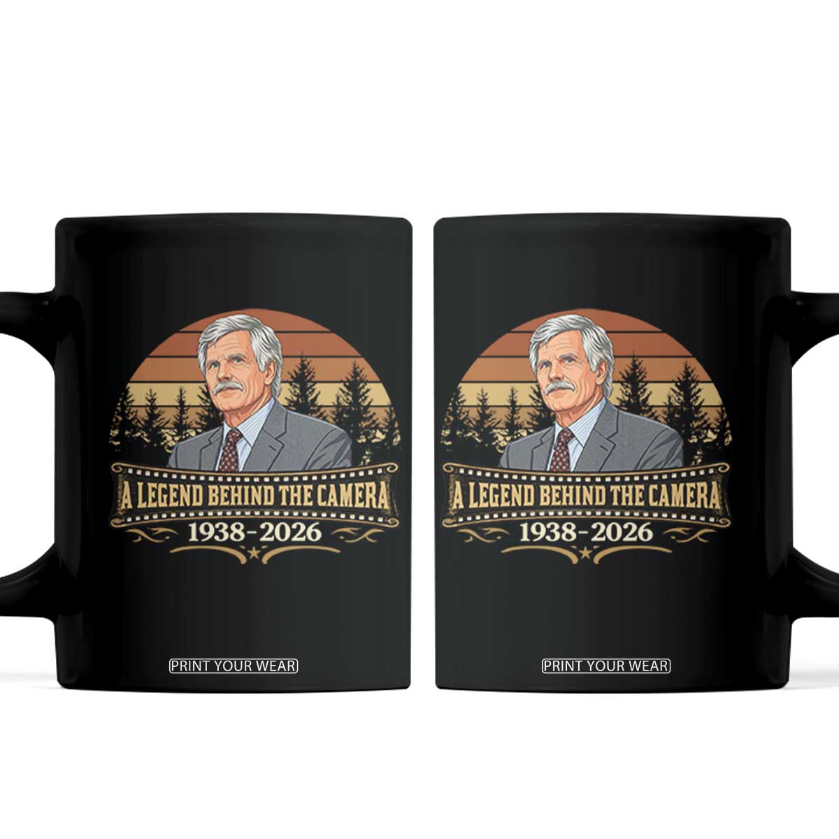 Media Mogul Turner Memorial Coffee Mug A Legend Behind The Camera TS14 Black Print Your Wear