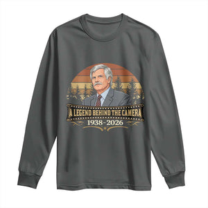 Media Mogul Turner Memorial Long Sleeve Shirt A Legend Behind The Camera TS14 Dark Heather Print Your Wear