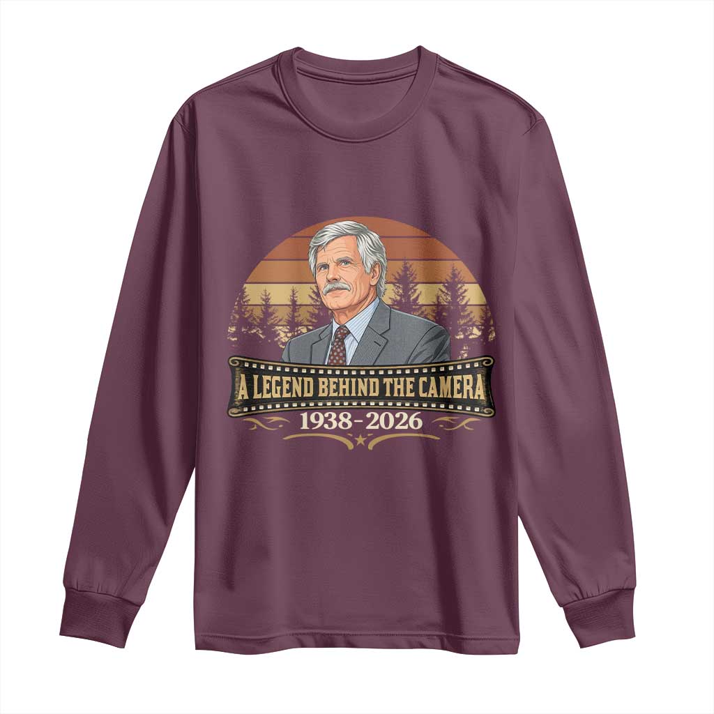 Media Mogul Turner Memorial Long Sleeve Shirt A Legend Behind The Camera TS14 Maroon Print Your Wear