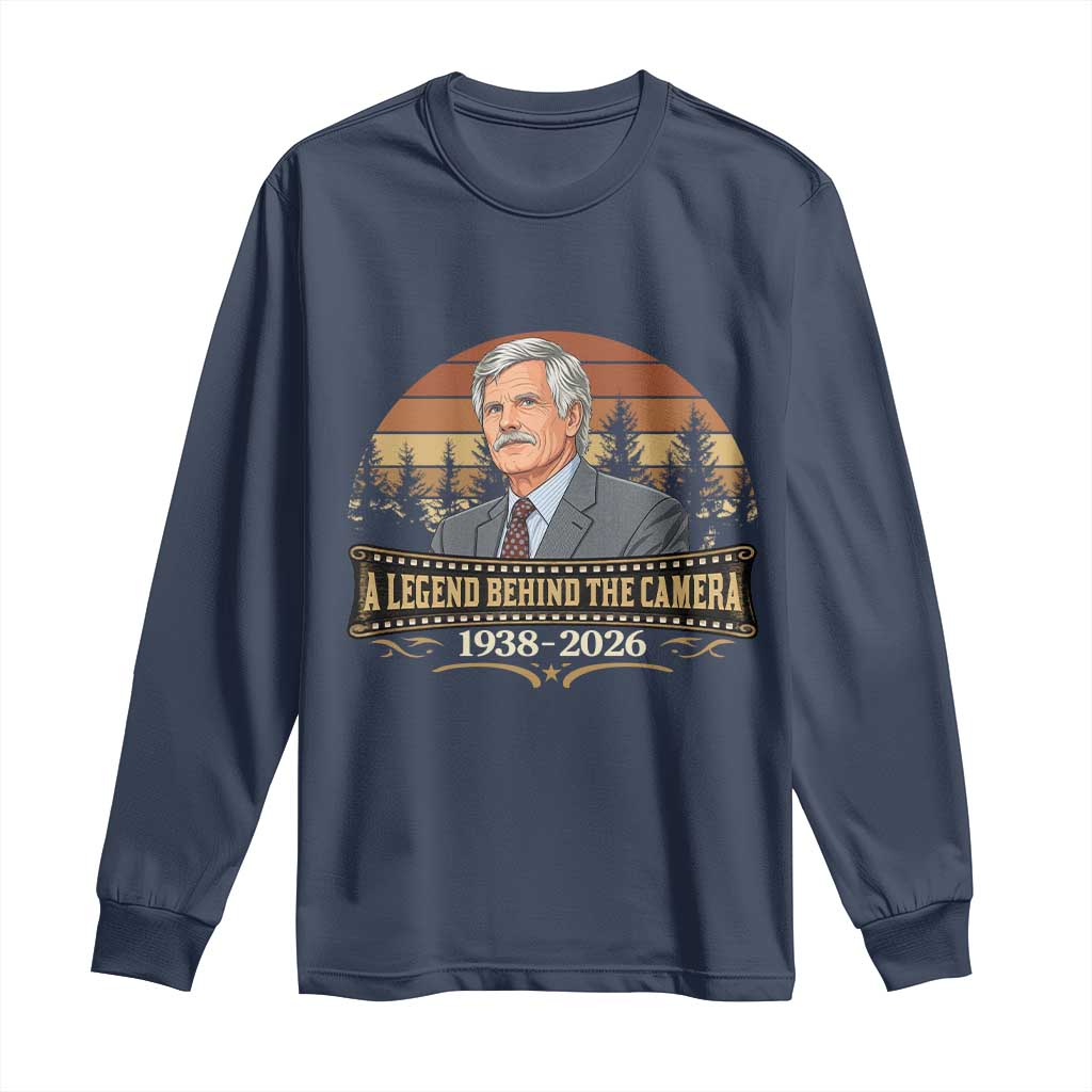 Media Mogul Turner Memorial Long Sleeve Shirt A Legend Behind The Camera TS14 Navy Print Your Wear