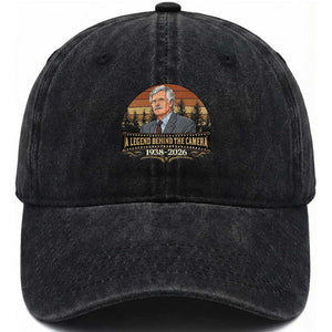 Media Mogul Turner Memorial Washed Cotton Baseball Cap A Legend Behind The Camera TS14 Print Your Wear