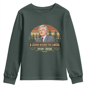 Media Mogul Turner Memorial Youth Sweatshirt A Legend Behind The Camera TS14 Dark Forest Green Print Your Wear