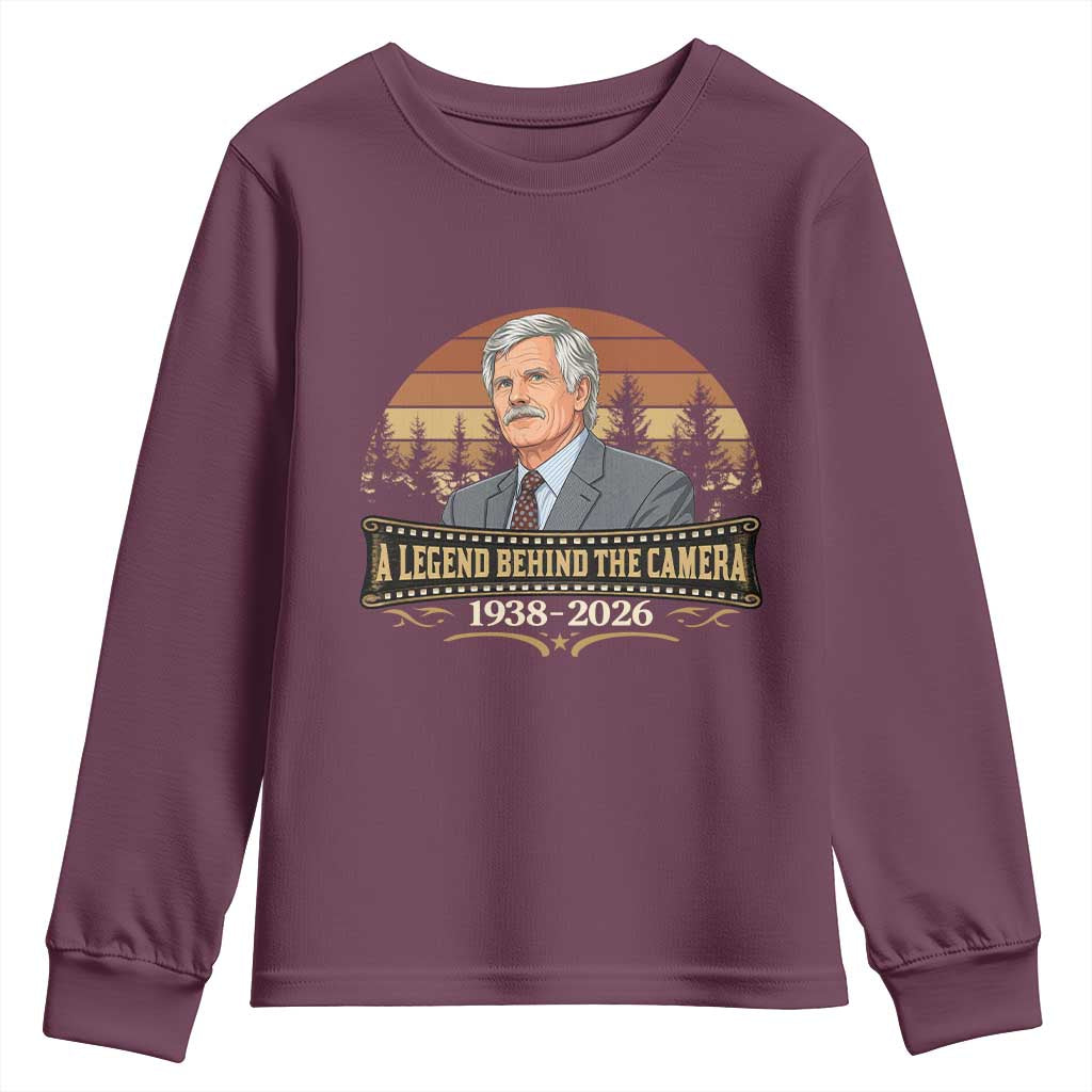 Media Mogul Turner Memorial Youth Sweatshirt A Legend Behind The Camera TS14 Maroon Print Your Wear