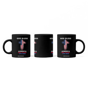 God Bless America 250 Years 1776-2026 Coffee Mug Christian Cross Flag TS14 Print Your Wear