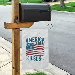 America Needs Jesus Garden Flag 4th of July Christian TS14 Print Your Wear