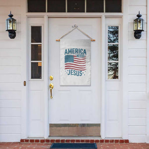 America Needs Jesus Garden Flag 4th of July Christian TS14 Print Your Wear