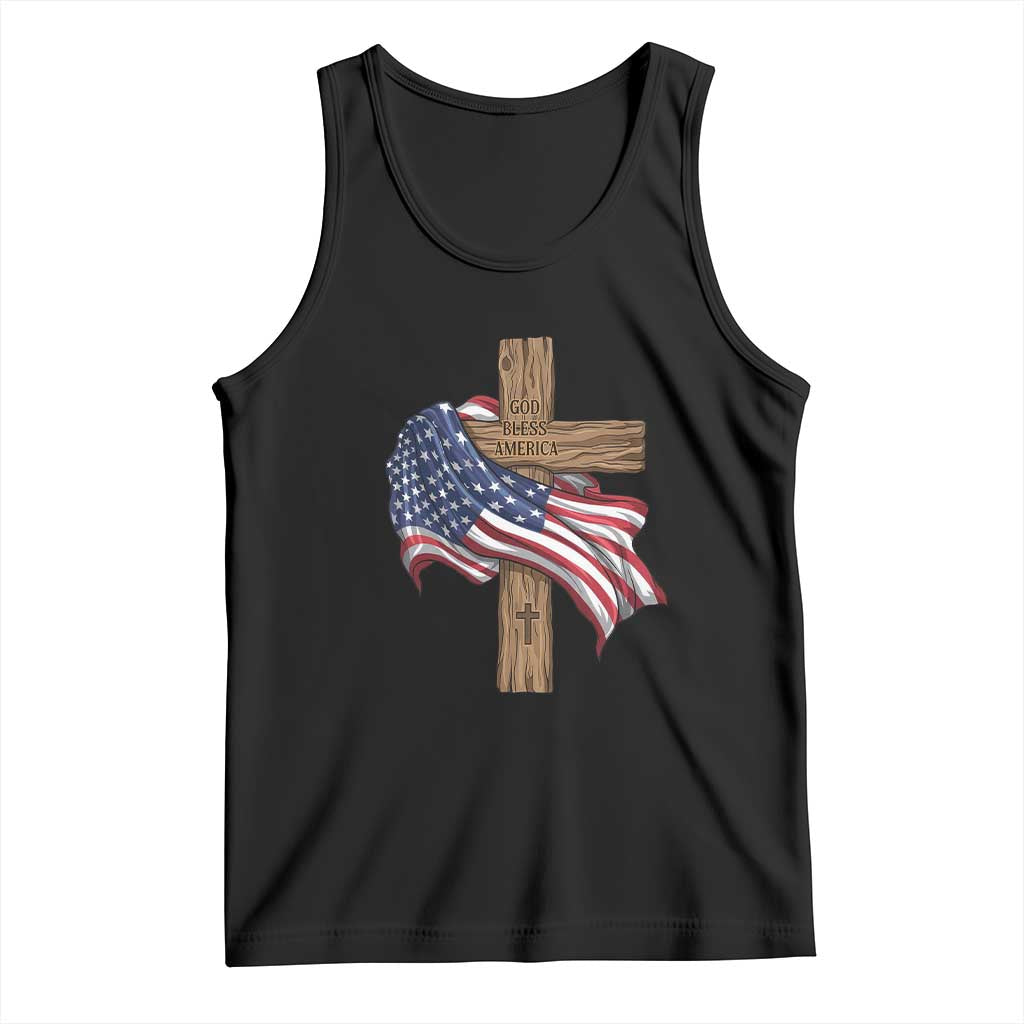 God Bless America 250 Years Tank Top 4th of July Christian Jesus TS14 Black Print Your Wear