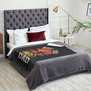 Funny Fishing Dad Throw Blanket Reel Cool Dad TS14 Print Your Wear