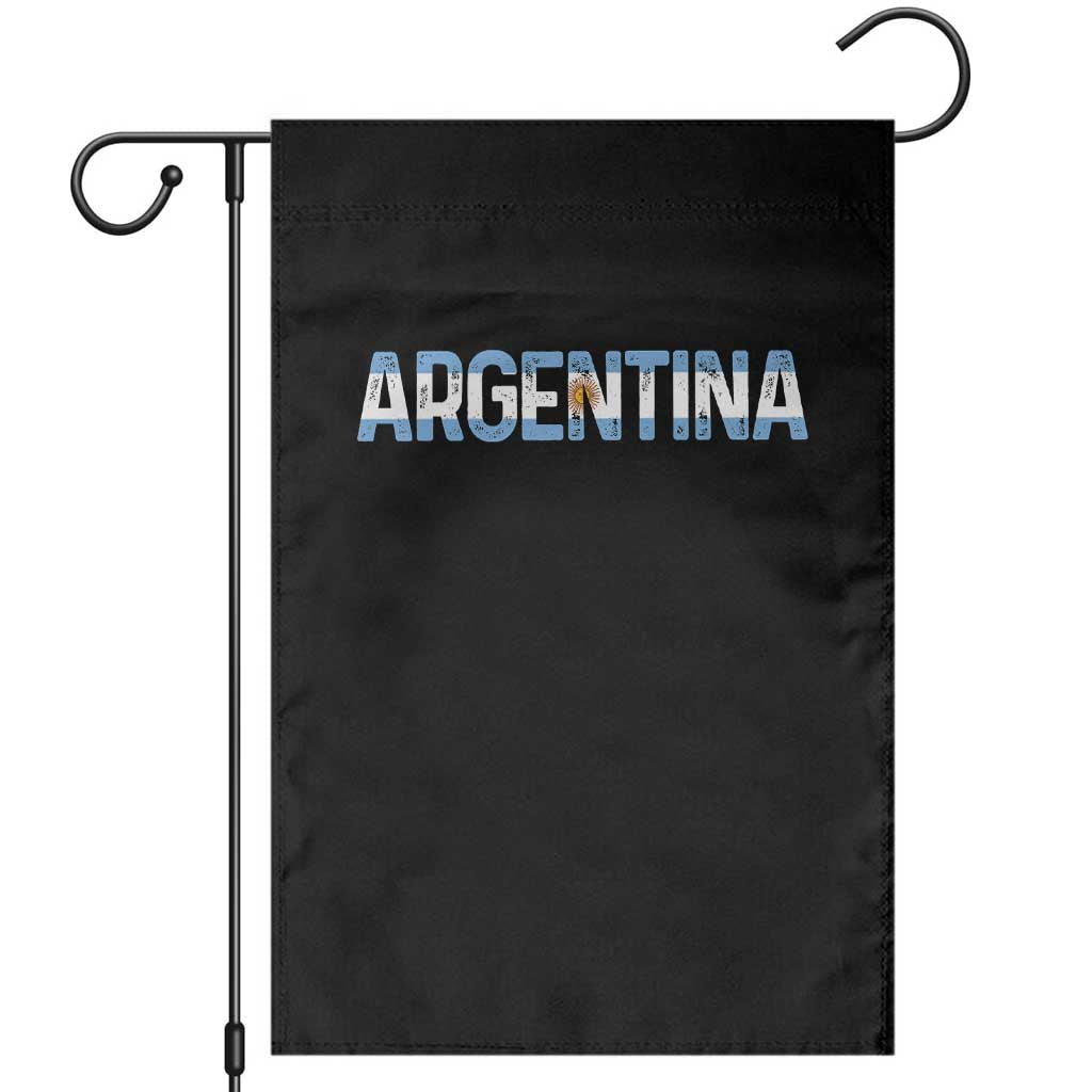 Vintage Argentina Flag Retro Argentinian Garden Flag TS14 Black Print Your Wear