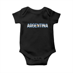 Vintage Argentina Flag Retro Argentinian Baby Onesie TS14 Black Print Your Wear