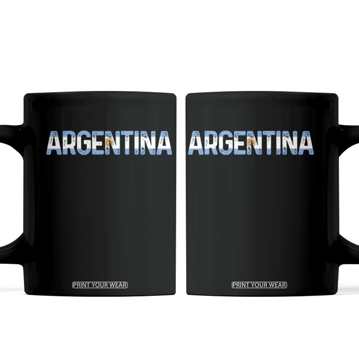Vintage Argentina Flag Retro Argentinian Coffee Mug TS14 Black Print Your Wear