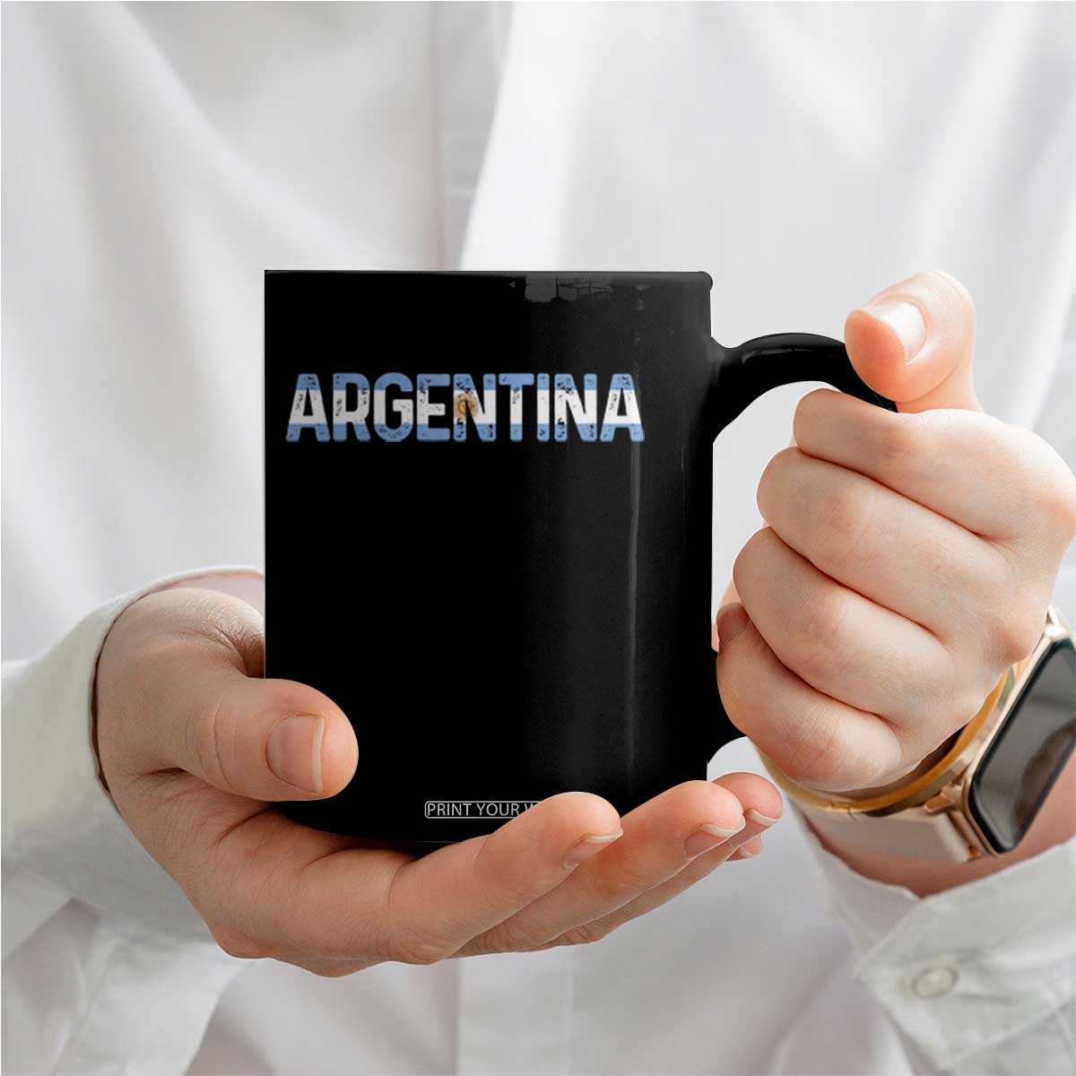 Vintage Argentina Flag Retro Argentinian Coffee Mug TS14 Print Your Wear