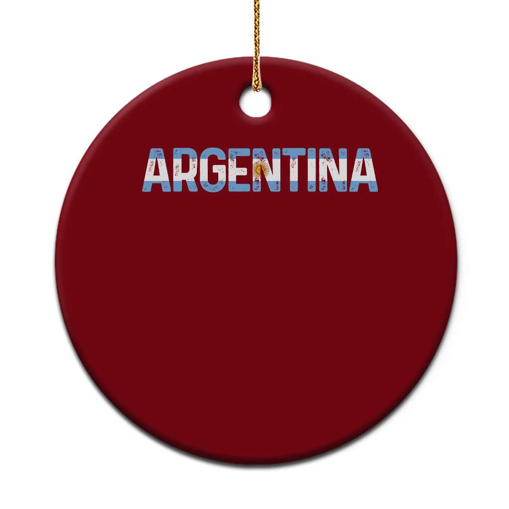 Vintage Argentina Flag Retro Argentinian Ceramic Ornament TS14 1pc Red Print Your Wear