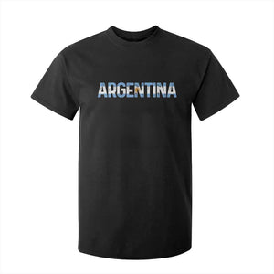 Vintage Argentina Flag Retro Argentinian T Shirt For Kid TS14 Black Print Your Wear