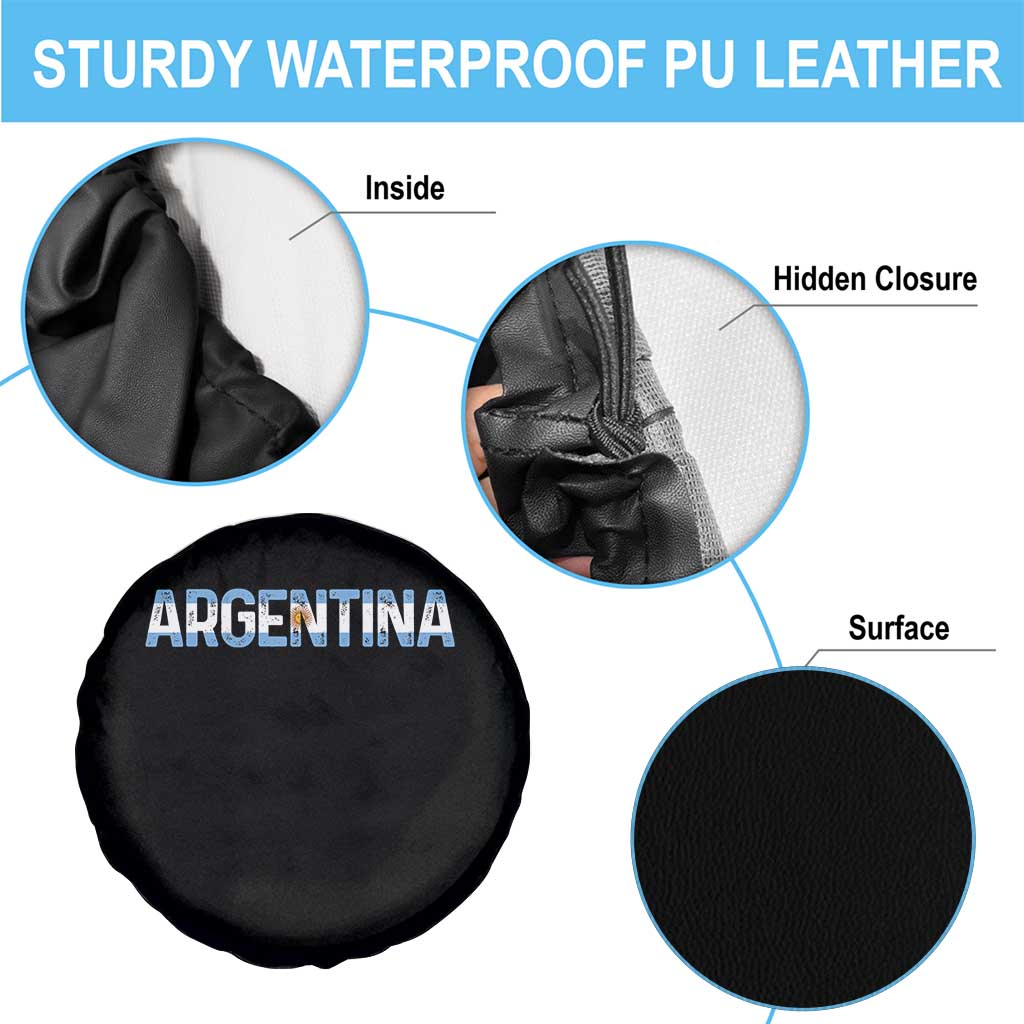 Vintage Argentina Flag Retro Argentinian Spare Tire Cover TS14 Print Your Wear