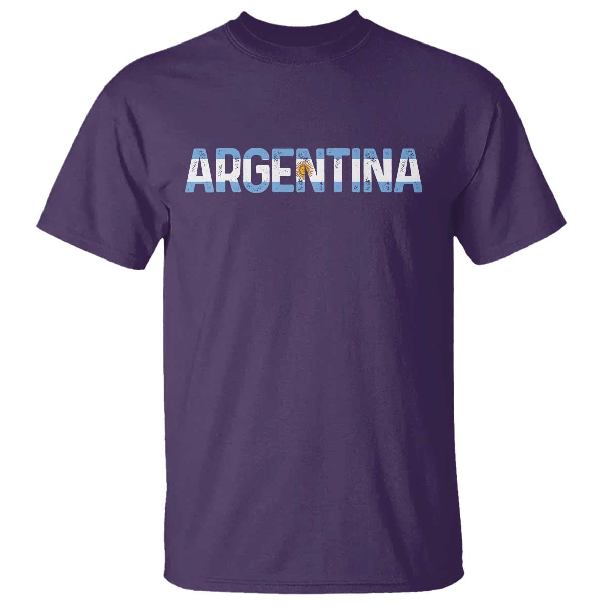 Vintage Argentina Flag Retro Argentinian T Shirt TS14 Purple Print Your Wear