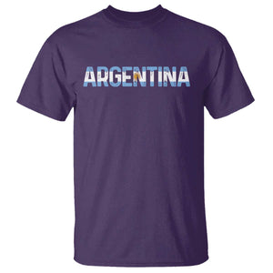 Vintage Argentina Flag Retro Argentinian T Shirt TS14 Purple Print Your Wear