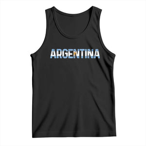 Vintage Argentina Flag Retro Argentinian Tank Top TS14 Black Print Your Wear