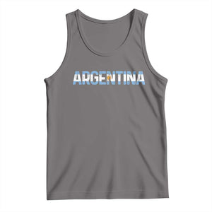 Vintage Argentina Flag Retro Argentinian Tank Top TS14 Deep Heather Print Your Wear