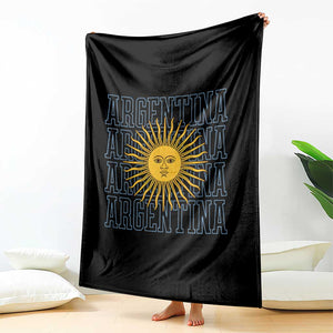 Sol de Mayo Argentina Flag Argentinian Sun Throw Blanket TS14 Print Your Wear