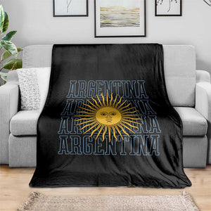 Sol de Mayo Argentina Flag Argentinian Sun Throw Blanket TS14 Print Your Wear