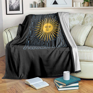 Sol de Mayo Argentina Flag Argentinian Sun Throw Blanket TS14 Print Your Wear