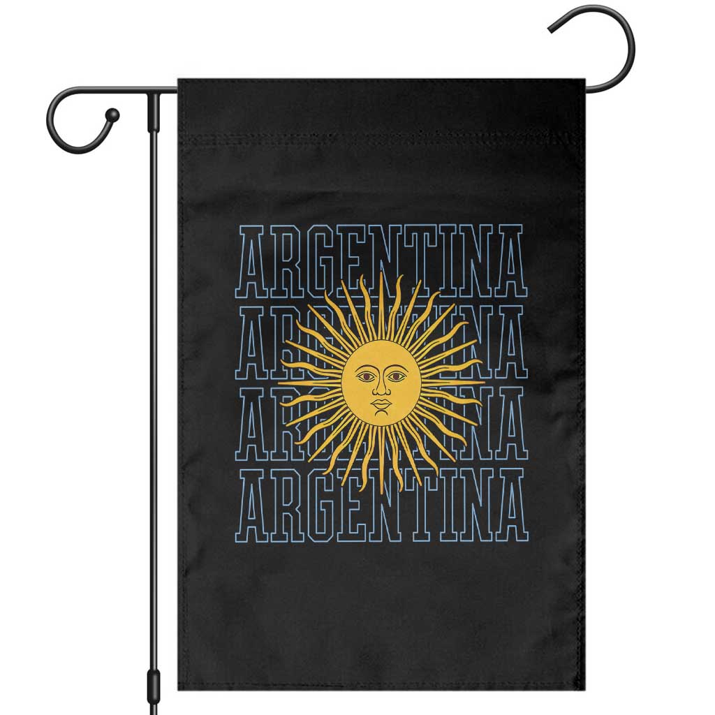Sol de Mayo Argentina Flag Argentinian Sun Garden Flag TS14 Black Print Your Wear