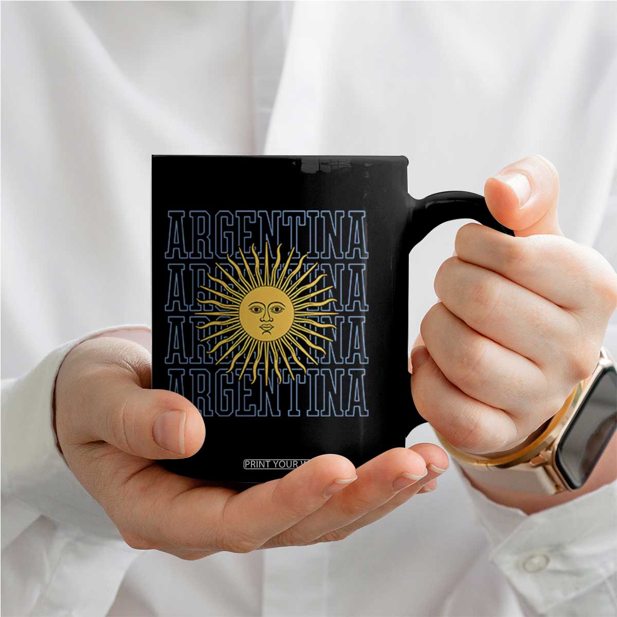 Sol de Mayo Argentina Flag Argentinian Sun Coffee Mug TS14 Print Your Wear