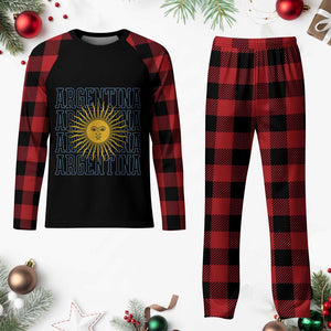 Sol de Mayo Argentina Flag Argentinian Sun Plaid Pajama Set TS14 Buffalo Plaid Print Your Wear