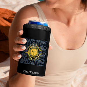 Sol de Mayo Argentina Flag Argentinian Sun 4 in 1 Can Cooler Tumbler TS14 Print Your Wear