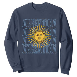 Sol de Mayo Argentina Flag Argentinian Sun Sweatshirt TS14 Navy Print Your Wear