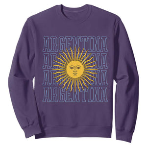 Sol de Mayo Argentina Flag Argentinian Sun Sweatshirt TS14 Purple Print Your Wear