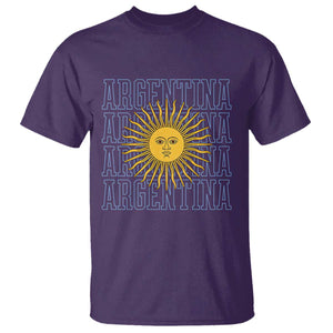Sol de Mayo Argentina Flag Argentinian Sun T Shirt TS14 Purple Print Your Wear