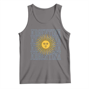 Sol de Mayo Argentina Flag Argentinian Sun Tank Top TS14 Deep Heather Print Your Wear