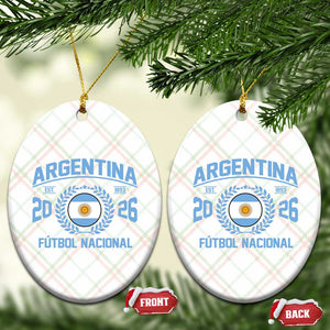 Argentina 2026 Soccer Football Fan Argentinian Flag Ceramic Ornament TS14 Print Your Wear