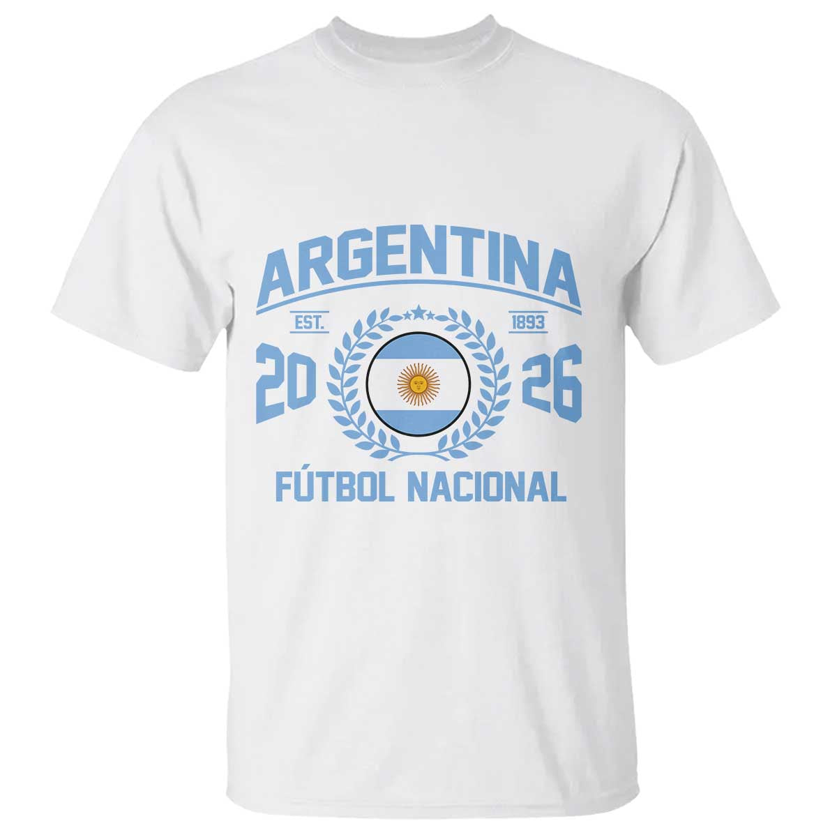 Argentina 2026 Soccer Football Fan Argentinian Flag T Shirt TS14 White Print Your Wear