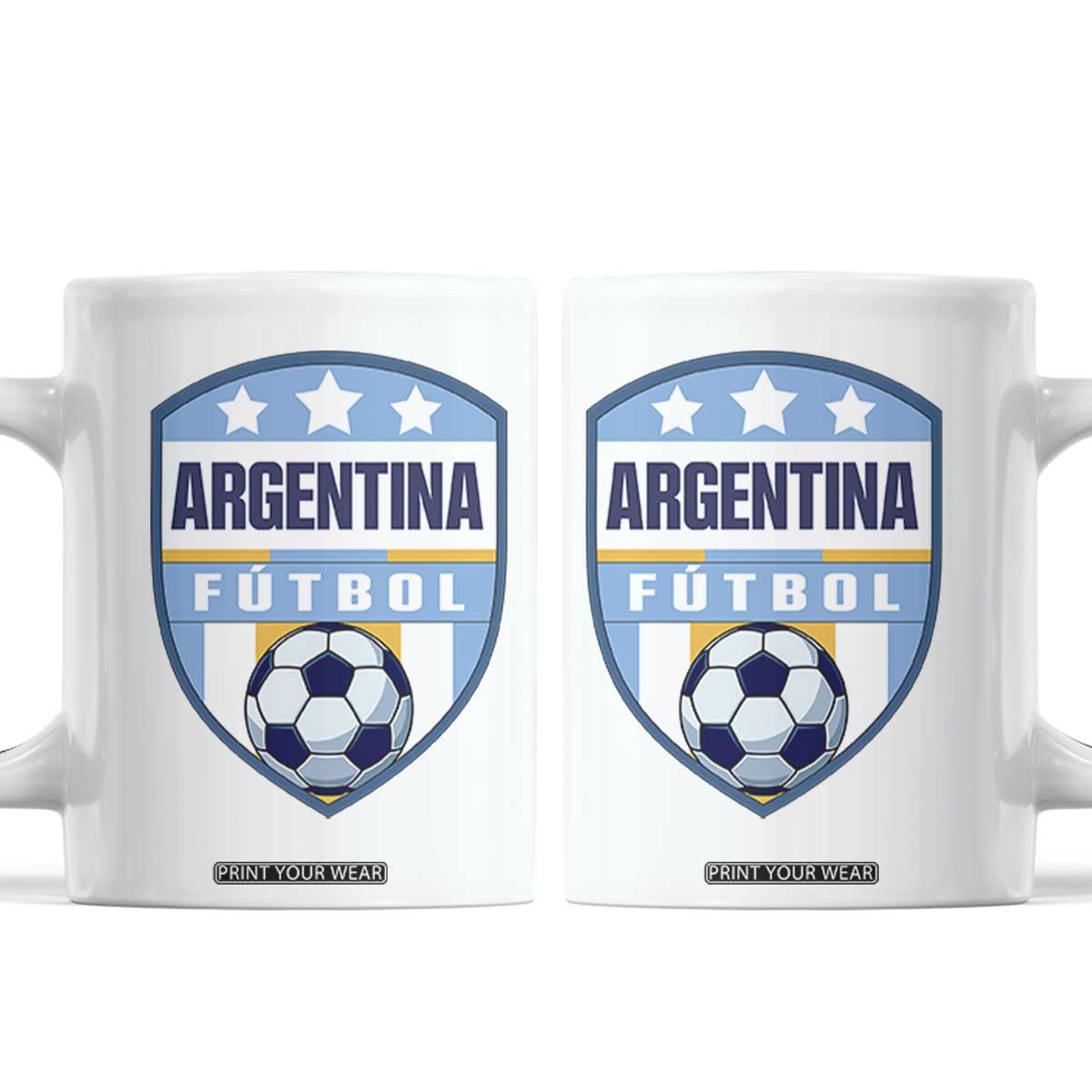 Argentina Soccer Football Coffee Mug Argentinian Football Game Day Supporter TS14 White Print Your Wear