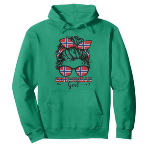 Norway Messy Bun Girl Norwegian Flag Hoodie TS14 Irish Green Print Your Wear