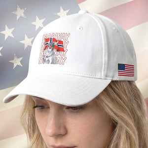 Norwegian Forest Cat Norway Flag Norge Pride Baseball Cap TS14 Print Your Wear